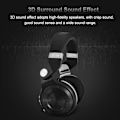 Miniatyrbilde 2 av 7: 3D-lyd effekt Foldable justerbar Over Ear Bluetooth 4.1 støyreduksjonshodetelefoner Svart