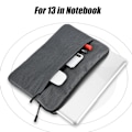 Miniatyrbilde 3 av 7: Anti-kollisjons Notebook-veske Multi-interlayer Laptop-veske for 13in Notebook - Deep Gray