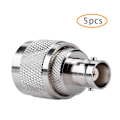 Miniatyrbillede 3 af 7: 5 stk. Radio PL259 RF Koaksial Koaks Adapter UHF Han til BNC Hun To-vejs Hovedstik
