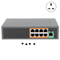 Miniatyrbilde 1 av 7: POE-svitsj 9 porter 100V til 240V Gigabit Ethernet-adapter for IP-kameraer CCTV-sikkerhetssystemer Trådløs APUK-plugg