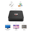 Miniatyrbilde 4 av 7: V88 1G+8G USB Smart TV BOX for Android 7.1 RK3229 Quad core CPU 2160P 5V 2A