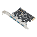 Miniatyrbild 2 av 7: 4-Port Low Impedance PCI-E till USB3.0 Expansionskort för Windows XP/ Vista / Win7 / Win8 / Win10