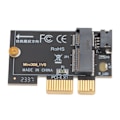 Miniatyrbilde 2 av 7: M.2 til PCIE X1 Adapterkort Høyhastighets dataoverføring Pluggbar M.2 til PCI Express X1 Mini Adapterkort for stasjonær PC