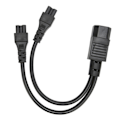 Miniatyrbillede 3 af 7: Splitter-strømstikledning IEC320 C14 han til dobbelt IEC320 C5 hun strømkabel til bærbar computerstrømadapter 100‑