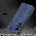 Miniatyrbillede 3 af 5: Kompatibel med Samsung Galaxy Z Fold 4 Etui Embossed Læder Folio Flip Luksus Design PU Læder Stødsikkert Beskyttende Etui Cover