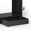 Miniatyrbilde 5 av 7: Spilllagringsstativ for spill, multifunksjonelt, universelt, vertikalt spilldiskstativ for Switch-spilltilbehør, svart