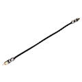 Miniatyrbillede 3 af 7: RCA han til RCA hun adapter konverter HiFi-grade tabsfri transmission lydkabel (sort)