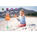 Miniatyrbillede 3 af 6: Karaoke-mikrofon til børn og voksne, Bluetooth-karaoke-mikrofon med LED-lys, understøtter TF-kort, perfekt til familiefester