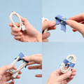Miniatyrbillede 5 af 8: SenseAGE 5-pak Ledningsorganisator, Sløjfe Ledningsholder, Kabelorganisator USB-holder, Læder Kabelstyring, Kabelstropper, Øretelefonopvikler Random Blue