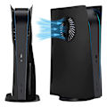 Miniatyrbillede 6 af 8: Vent Heat PS5 Konsol Cover PS5 Konsol Skin Case ABS Anti-Scratch Ventilation Varmeafledning PS5 Cover(Disc Version)sort