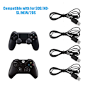 Miniatyrbilde 7 av 7: 4 stk. USB-strømkabeladapter USB-lader ladekabel for 3DS/NDSI/NEW/2DS