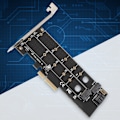Miniatyrbillede 4 af 7: PCI-E MB2 M.2 Dobbelt Netværkskort Riser-kort NIC Adapter-kort til Computer