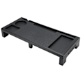Miniatyrbillede 3 af 7: Monitor Riser Stativ 3 USB Udgang Ergonomisk Stærk Plast Nem Montering Skrivebords Monitor Stativ til Bærbar Printer TV