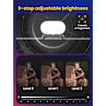 Miniatyrbillede 2 af 5: RGB LED-lys, 6 farvetemperaturer, 180 minutters lang batteritid, gradienttilstand, flashtilstand 180° udfyldningslys til AOCHUAN stabilisator