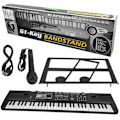 Miniatyrbillede 1 af 5: 61 Tangenter Digital Musik Elektronisk Orgel Bærbart Keyboard med Mikrofon til Børn