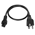 Miniatyrbillede 1 af 7: 0,6 m bærbar computer strømledning Nema 5‑15P han til IEC320 C5 hun bærbar computer strømledning til 3-polet bærbar computer AC-adapter 100‑240V