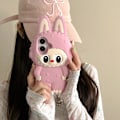 Pikkukuva 2 / 4: Labubu 3D Söpö Pupukorva Puhelinkotelo: Silikoni, Leikkisä nukke-design (pinkki) pink iPhone11promax