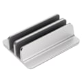 Miniatyrbillede 6 af 7: Bærbar computerholder Vertikal 2 slots Aluminiumlegering Justerbar bærbar computerstand til hjemmekontor Desktop Tablet Notebook