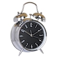 Miniatyrbillede 1 af 7: Høj alarm til dybe sovende 4'' Twin Bell vækkeur med baggrundsbelysning til soveværelse og boligindretning (sort)