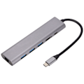 Miniatyrbild 1 av 7: Dockingstation 5 i 1 Typ C till High Definition Multimedia Interface USB-port 5 Gbps Snabböverföringshubb