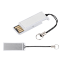Pikkukuva 5 / 7: 16 Gt:n kannettava työntö- ja veto-USB2.0-muistitikku ketjulla Windows Vista/7/10/Mac White