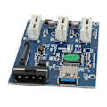 Miniatyrbillede 5 af 7: PCIE-udvidelseskit Express-adapterkort-switch-riserkort 1X til 3X med USB-kabel