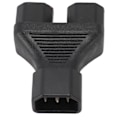 Miniatyrbillede 6 af 7: IEC320 C14 til C15 Strømadapter Professionel Han til Hun C14 til C15 Strømstikadapter til Bærbar Højttaler Printer