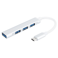 Miniatyrbild 1 av 7: 4-portars USB 3.0-hubb Multifunktion Typ C Splitter Extender Dock Adapter OTG PC (Silver)