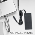 Miniatyrbillede 7 af 7: Bærbar computer NoteBook udskiftning AC opladeradapter passer til HP Pavilion DV5 DV7 DV4 100-240V