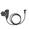 Miniatyrbilde 7 av 7: 7,1 mm teleskopisk mikrofon for halsen, ørepropp U94 PTT, egnet for Yaese VX3R, svart