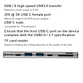 Pikkukuva 7 / 7: Harmaa 7-in-1 USB-C - Type-C 3xUSB 3.0 Hub HDMI Rj45 Ethernet Mini SDTF OTG -sovitin