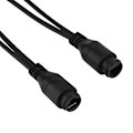 Miniatyrbillede 7 af 7: Power Over Ethernet Vandtæt 12V Gennemgående POE Injektor Splitter Adapter Kabel (Sort)