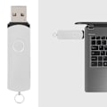 Miniatyrbillede 5 af 7: 2 i 1 Metal Rotate Flash Drive USB3.0 til Android USB Drive Memory Stick U Disk 16G (Sølv)