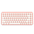Pikkukuva 1 / 7: Langaton Bluetooth-näppäimistö 84 näppäintä Retro pyöreät näppäinhatut Näppäimistö IOS:lle OS X:lle Windowsille Androidille Tietokoneelle Matkapuhelimelle