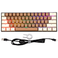 Miniatyrbilde 1 av 7: 61-tasters mekanisk tastatur Fargeblanding Hurtig respons Kablet tastatur for Windows for Android for IOS Rød bryter