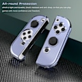 Miniatyrbillede 4 af 5: Beskyttende etui til Nintendo Switch OLED-model 2021, dockable etui-cover med flip-skal til Switch OLED, krystalklare etui-tilbehør