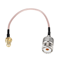 Miniatyrbillede 1 af 7: 1 stk. SMA hun til UHF hun adapter konverter stik RG316 kabel til RF radioantenne 15cm