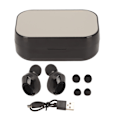 Pikkukuva 1 / 7: Bluetooth-langattomat nappikuulokkeet, melunvaimennus, digitaalinen näyttö, kosketusohjaus, Bluetooth-stereonappikuulokkeet latauskotelolla