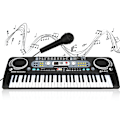Miniatyrbillede 2 af 6: Elektronisk keyboard 54-tasters multifunktionelt børns musikundervisningslegetøj med mikrofon