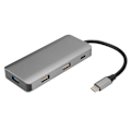 Miniatyrbilde 2 av 7: CH5002 8 i 1 Type-C Multifunksjonell Dokkingstasjon Adapter Konverter