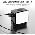 Miniatyrbild 7 av 8: ULANZI LM18 Vlogging Lampa Mini LED Action Kamera Videolampa Magnetisk Fotobelysning för DJI Osmo Action 3/4 Kamerabur Tillbehör