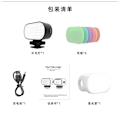 Miniatyrbillede 3 af 5: RGB LED-lys, 6 farvetemperaturer, 180 minutters lang batteritid, gradienttilstand, flashtilstand 180° udfyldningslys til AOCHUAN stabilisator