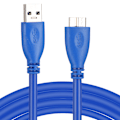 Miniatyrbilde 2 av 7: USB-datakabel USB3.0-A/B Micro A/B hann for datamaskin PC-skriver harddisk 1,5 m