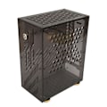 Pikkukuva 4 / 7: Mini ITX -kotelo 4,3 l läpinäkyvä akryylipaneeli 360 asteen jäähdytys pehmustetut jalkatyynyt Mini PC -kotelo FLEX 1U -virtalähteelle 2,5 tuuman SSD musta