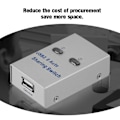 Miniatyrbild 7 av 7: PC Dator USB 2.0 Automatisk / Manuell Delning Switch Hub 2 Port Adapter för Skrivare Skanner Plotter