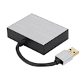 Miniatyrbillede 2 af 7: Multifunktionel USB 3.0 han- og hunkortlæser med til XQD / hukommelseskortplads (sølv)