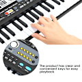 Miniatyrbillede 5 af 6: Elektronisk keyboard 54-tasters multifunktionelt børns musikundervisningslegetøj med mikrofon