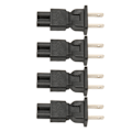 Pikkukuva 4 / 7: 4 kpl NEMA 1‑15P - IEC320 C5 virtajohdon sovitin 15A  Plug and Play 2-haarainen AC-kannettavan virtalähteen muuntaja