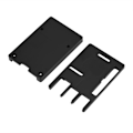 Miniatyrbillede 7 af 7: Aluminiumlegering Kabinetboksdæksel Kabinet til Raspberry Pi 3/2/B+ Sort