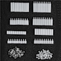 Miniatyrbilde 5 av 7: 210 stk skruesett plastskruer og muttere med oppbevaringsboks for DIY Raspberry Pi 2/3